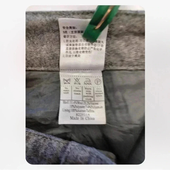 Free  Bird Collection Wool Blend Grey Capri Size 26 - Picture 10 of 12